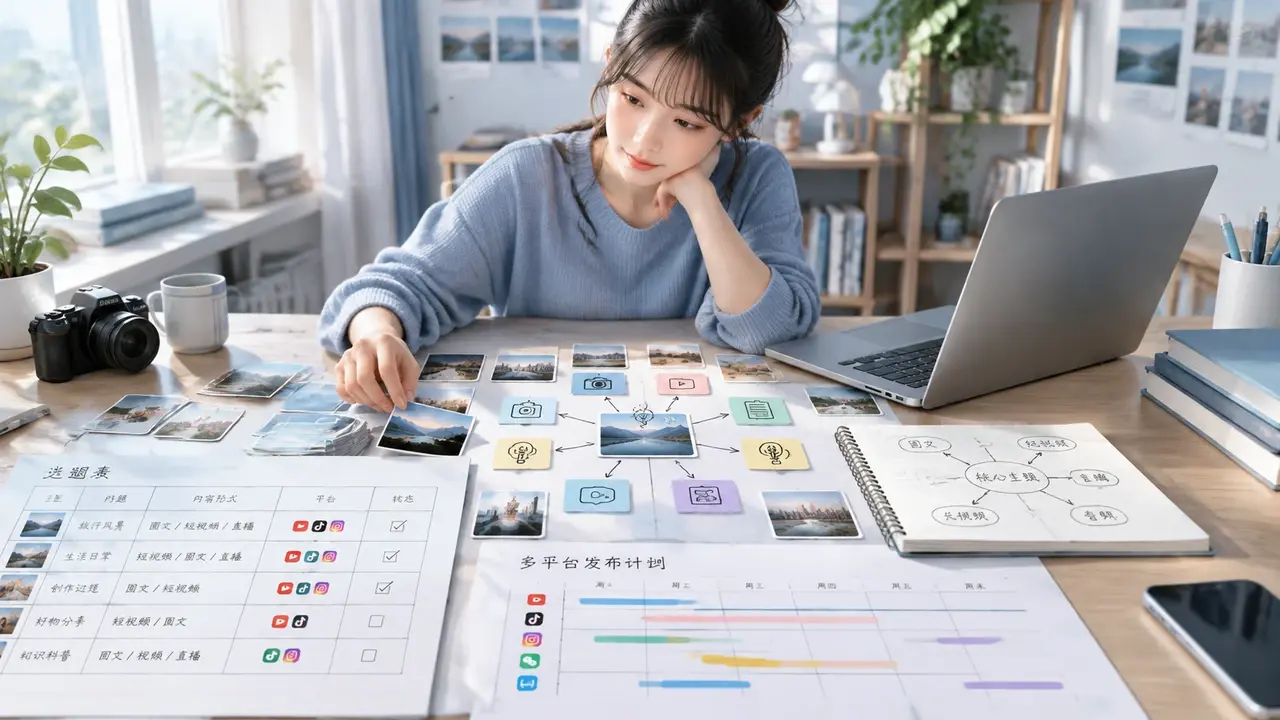 个人创作者整理跨平台内容生产流程