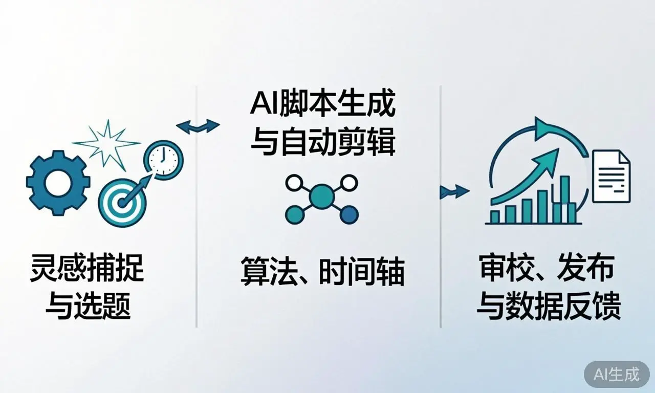 创作者全链路工作流程示意图