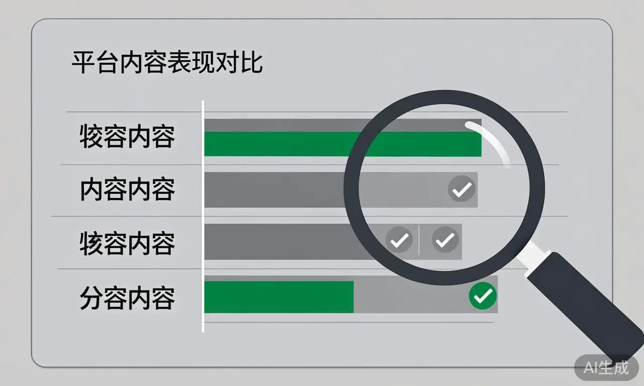 多平台内容数据复盘与归因分析示意
